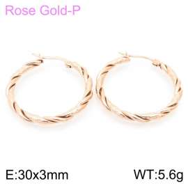 SS Rose Gold-Plating Earring