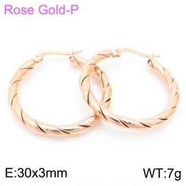 SS Rose Gold-Plating Earring