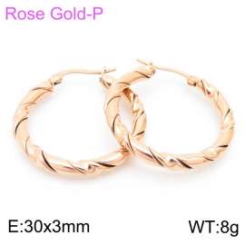 SS Rose Gold-Plating Earring