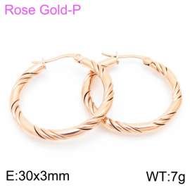 SS Rose Gold-Plating Earring