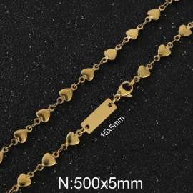 5mm heart-shaped chain ID item