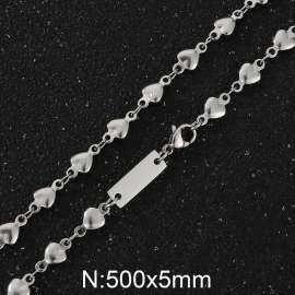 5mm heart-shaped chain ID item