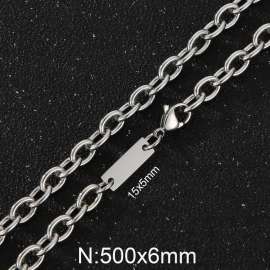6mm Wired Chian ID Necklace