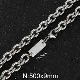 9mm Wired Chian ID Necklace