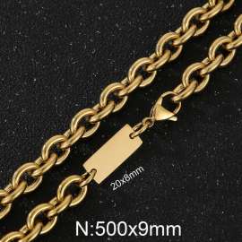 9mm Wired Chian ID Necklace