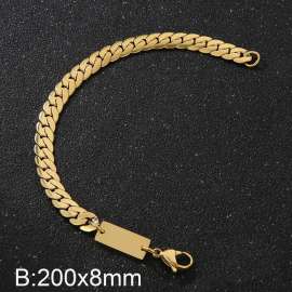 Tight Curb Cuban Chain Bracelet