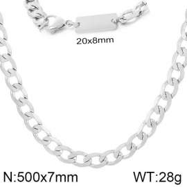 Stainless steel Cuban chain necklace