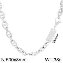 8mm Pig Nose ID Necklace