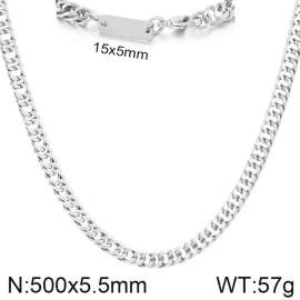 5.5mm Cuban Chain ID Necklace