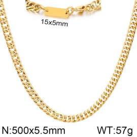 5.5mm Cuban Chain ID Necklace