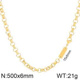 6mm Cable Chain ID Necklace