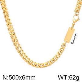 6mm Cuban Chian ID Necklace