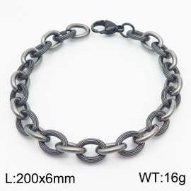 Vintage style splicing O-chain stainless steel men's bracelet