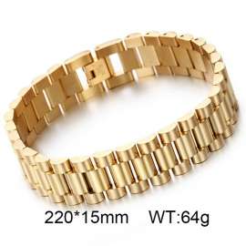 Gold Classic Foreign Trade Stainless Steel Adjustable Strap Bracelet