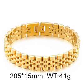 Gold Classic Foreign Trade Stainless Steel Adjustable Strap Bracelet