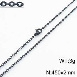 Stainless steel O-chain necklace