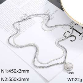 Stainless steel multi-layer necklace pendant