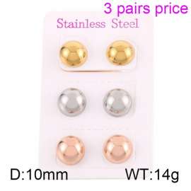 Half circle multi-color minimalist earrings INS fashionable titanium steel hollow earrings