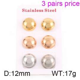 Half circle multi-color minimalist earrings INS fashionable titanium steel hollow earrings