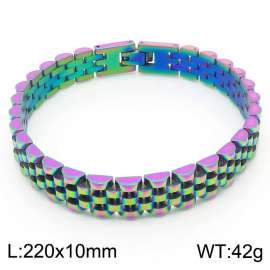 Iridescent Classic Foreign Trade Stainless Steel Adjustable Strap Bracelet