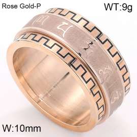 Stainless Steel Rose Gold-plating Ring