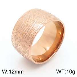 Stainless Steel Rose Gold-plating Ring