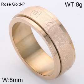 Stainless Steel Rose Gold-plating Ring