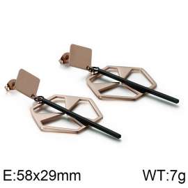 SS Rose Gold-Plating Earring