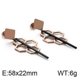 SS Rose Gold-Plating Earring