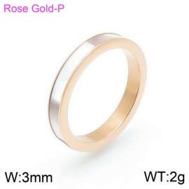 Stainless Steel Rose Gold-plating Ring