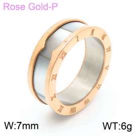 Stainless Steel Rose Gold-plating Ring