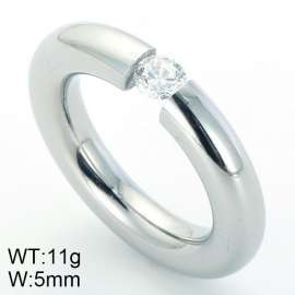 Stainless Steel Stone&Crystal Ring