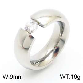 Stainless Steel Stone&Crystal Ring