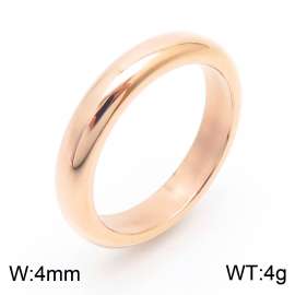 Stainless Steel Rose Gold-plating Ring