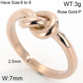 Stainless Steel Rose Gold-plating Ring