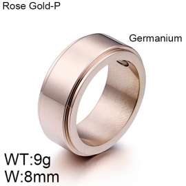 Stainless Steel Rose Gold-plating Ring