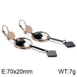 SS Rose Gold-Plating Earring