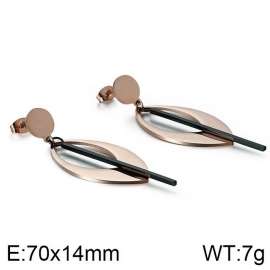 SS Rose Gold-Plating Earring