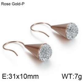 Stainless Steel Stone&Crystal Earring