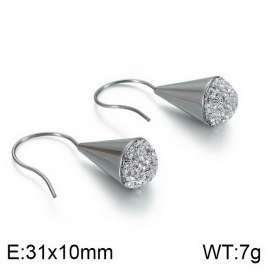 Stainless Steel Stone&Crystal Earring