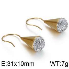 Stainless Steel Stone&Crystal Earring