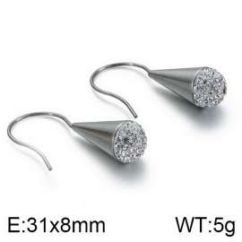 Stainless Steel Stone&Crystal Earring