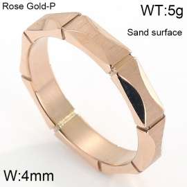 Stainless Steel Rose Gold-plating Ring