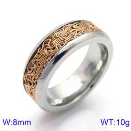 Stainless Steel Rose Gold-plating Ring