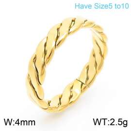 Stainless Steel Gold-plating Ring