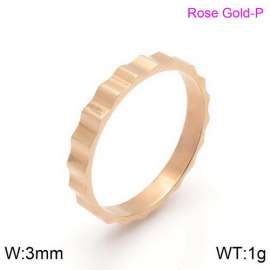 Stainless Steel Rose Gold-plating Ring