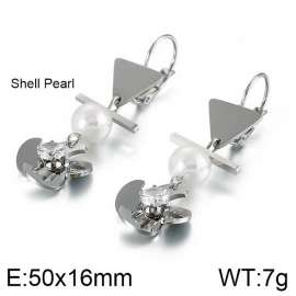 Stainless Steel Stone&Crystal Earring