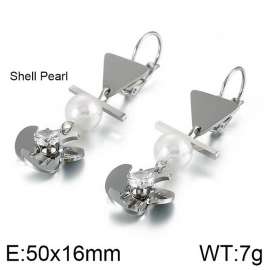 Stainless Steel Stone&Crystal Earring