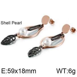 SS Rose Gold-Plating Earring