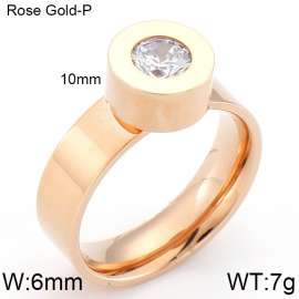 Stainless Steel Rose Gold-plating Ring